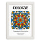 Cologne, Germany – Travel Wall Decor, placed in minimal white frame