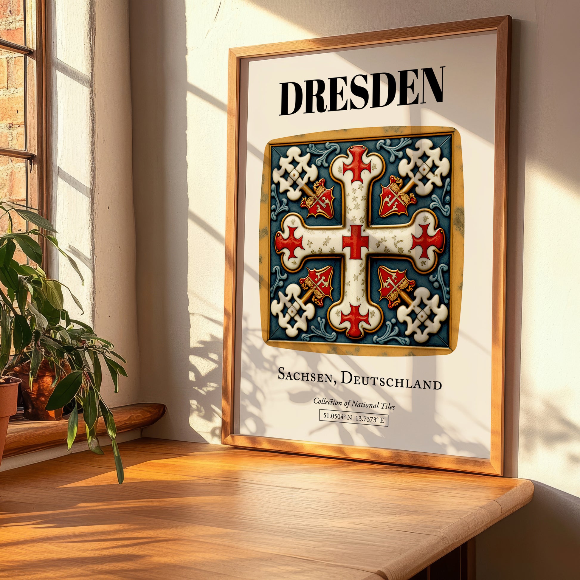 Dresden, Germany – Travel Poster, clean layout with no caption