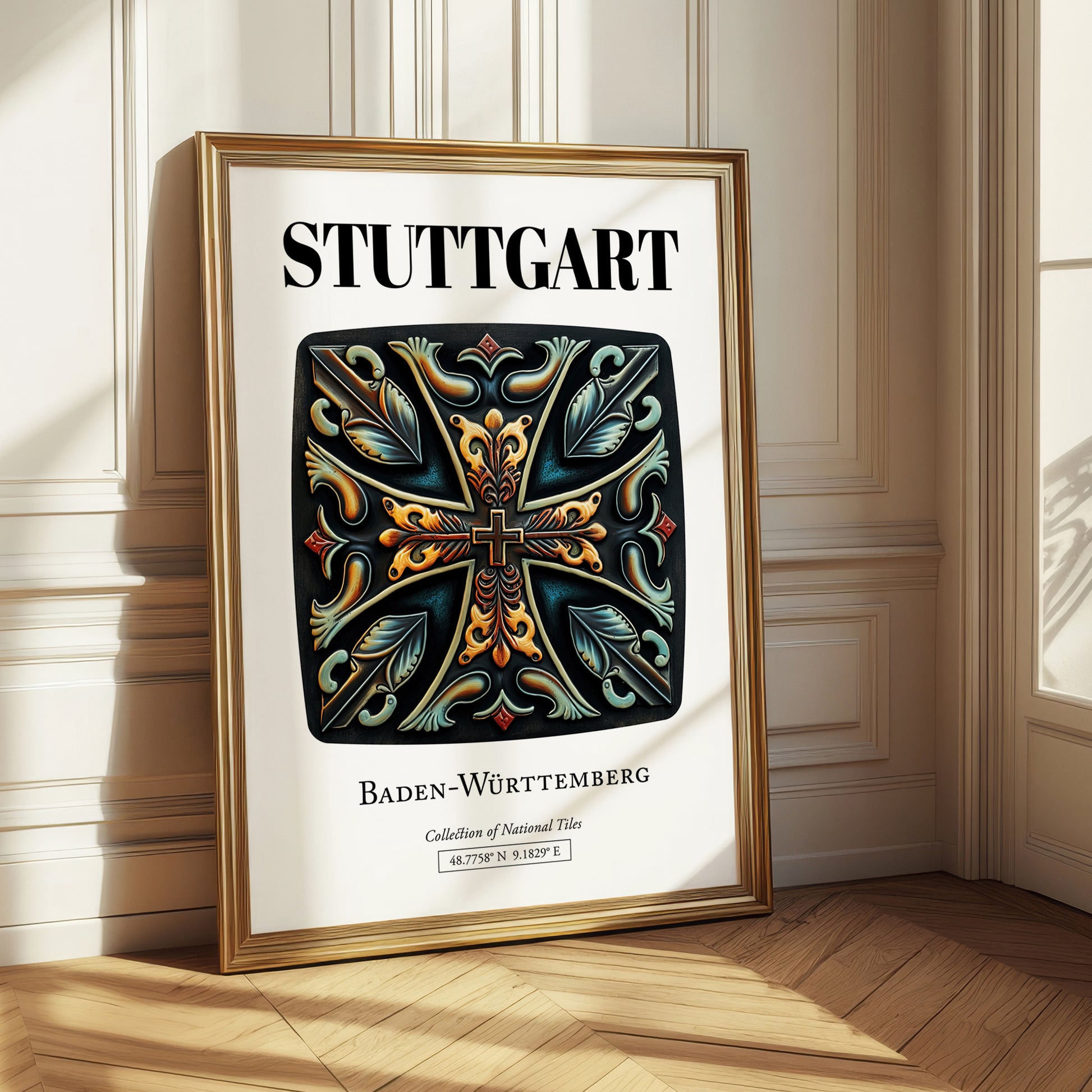 Stuttgart, Germany – Wanderlust-Inspired Poster, styled in a charming Paris street view