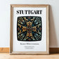 Stuttgart, Germany – Wanderlust-Inspired Poster, in wooden frame leaning on the floor
