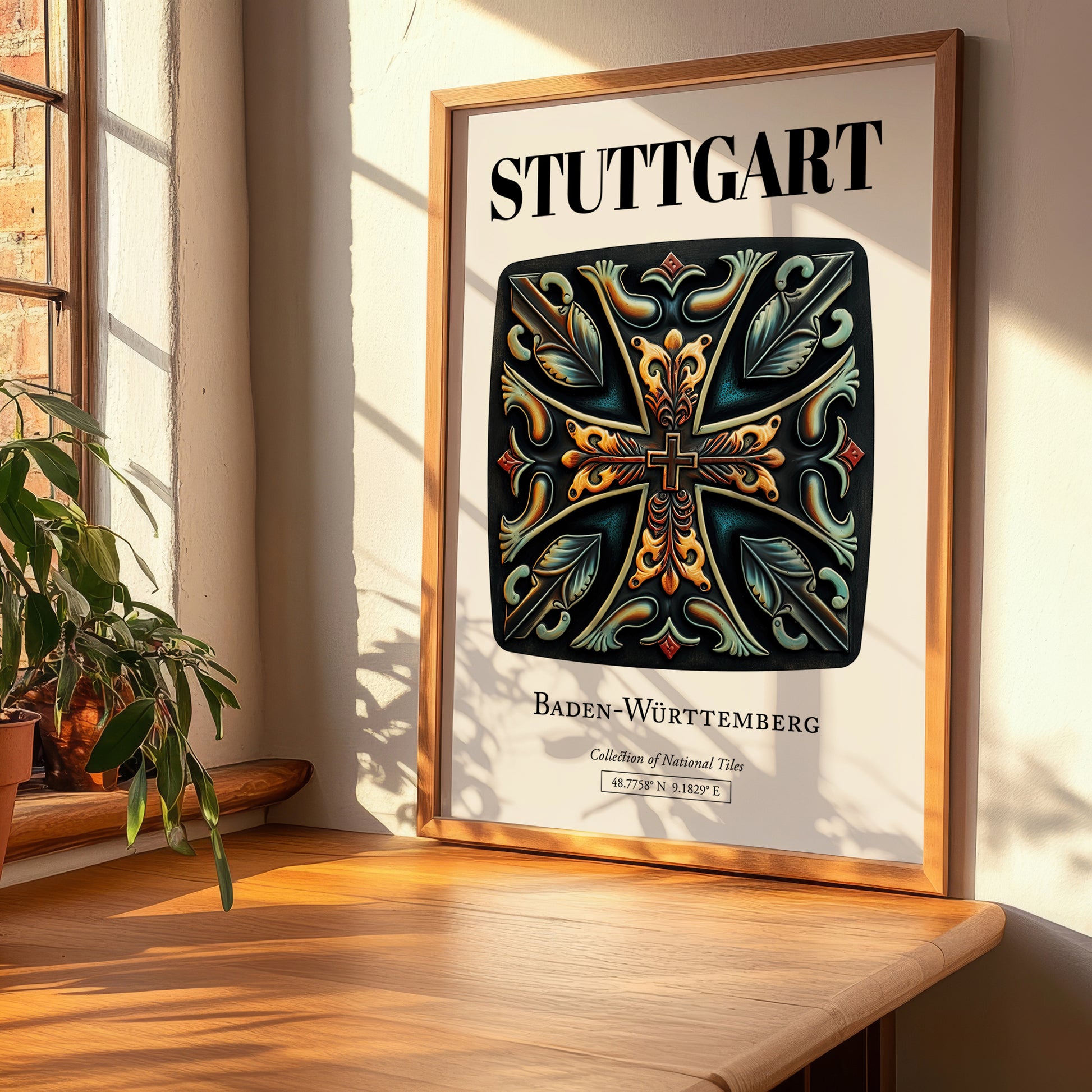 Stuttgart, Germany – Wanderlust-Inspired Poster, clean layout with no caption