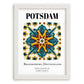 Potsdam, Germany – Travel Poster, placed in minimal white frame