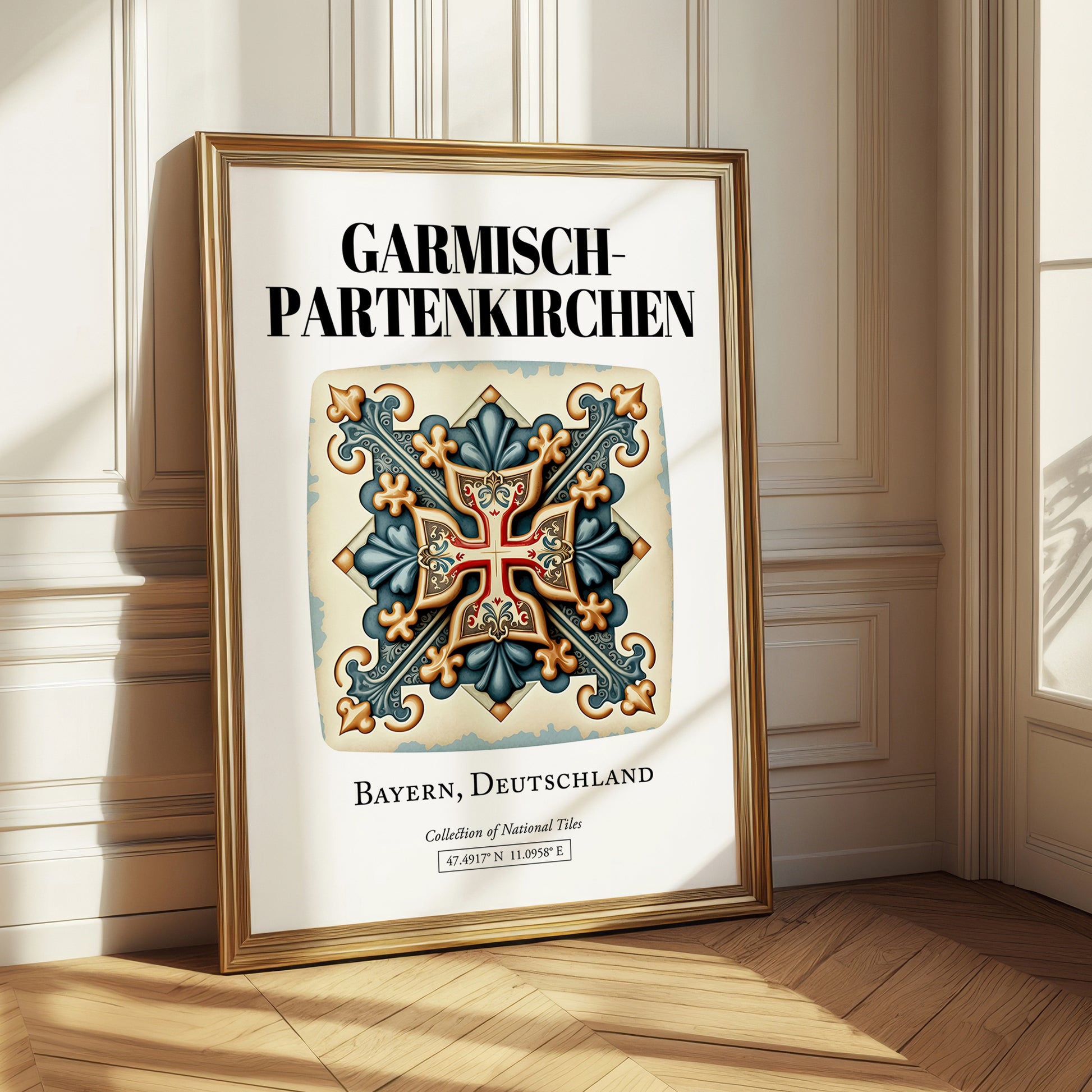 Garmisch-partenkirchen, Germany – Cityscape Wall Art, styled in a charming Paris street view