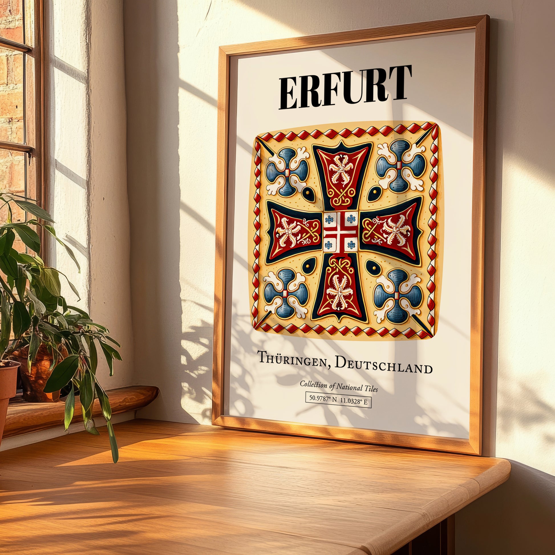 Erfurt, Germany – Travel Wall Art, clean layout with no caption