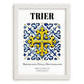 Trier, Germany – Travel Print, placed in minimal white frame
