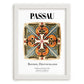 Passau, Germany – Global Cities Wall Print, placed in minimal white frame