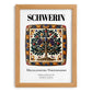 Schwerin, Germany – Travel Poster, set in oak frame