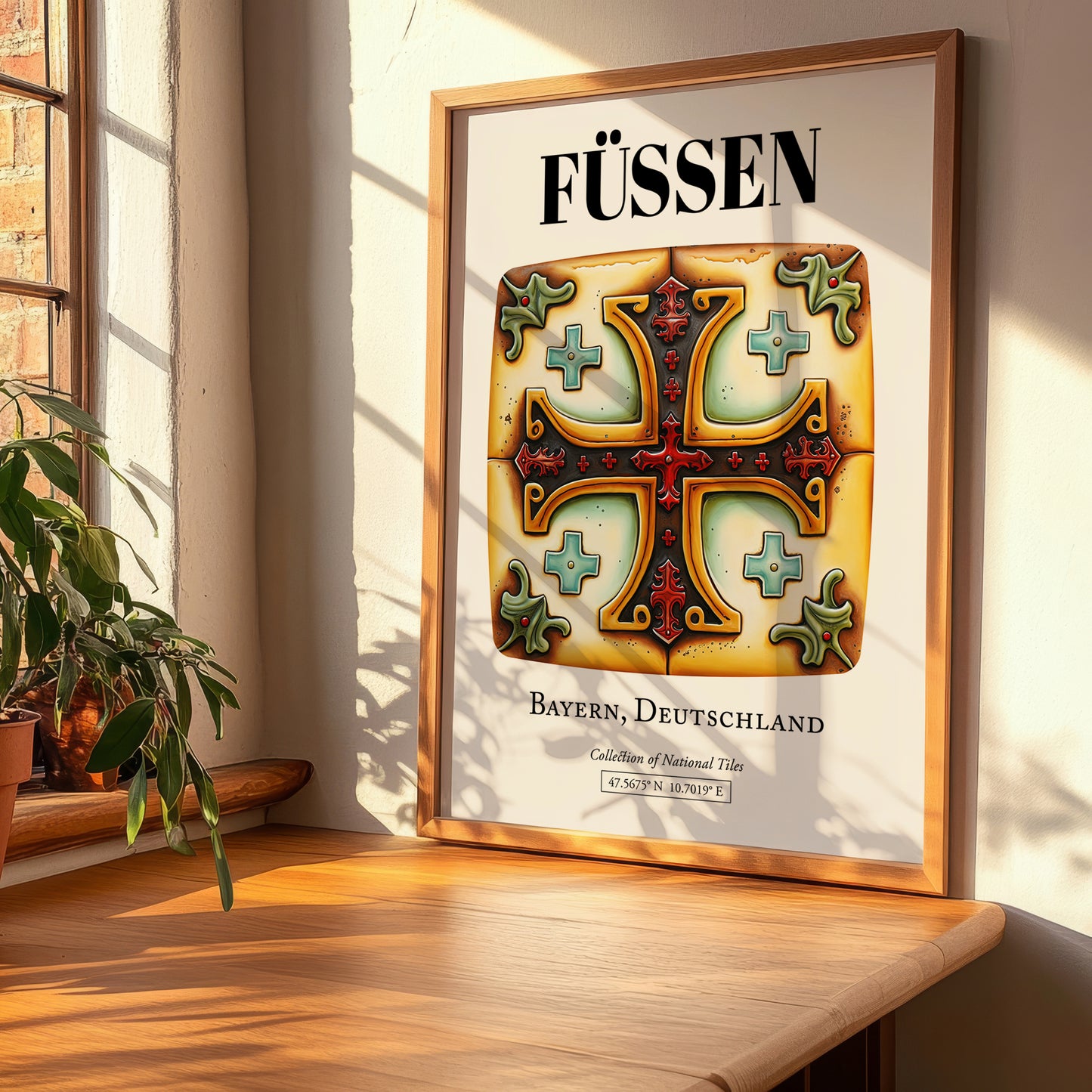 Füssen, Germany – Travel Memories Wall Print, clean layout with no caption