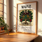 Mainz, Germany – Historic Cities Art Print, clean layout with no caption
