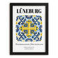 Lüneburg, Germany – Travel Poster, in sleek black frame