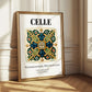 Celle, Germany – Travel Poster, styled in a charming Paris street view