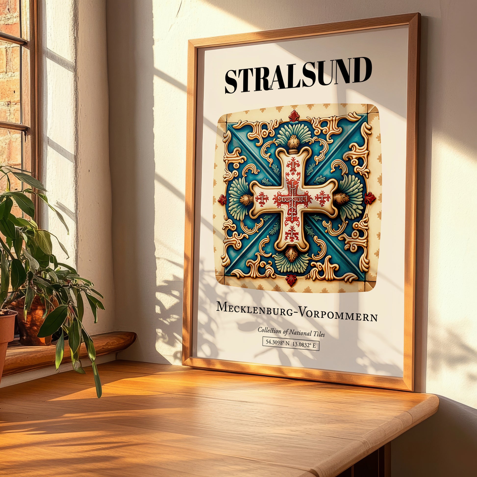 Stralsund, Germany – Architectural Travel Art, clean layout with no caption