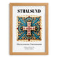 Stralsund, Germany – Architectural Travel Art, set in oak frame