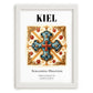 Kiel, Germany – Travel Print, placed in minimal white frame