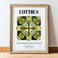 Cottbus, Germany – National Pride Wall Decor, in wooden frame leaning on the floor