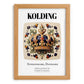 Kolding, Denmark – Travel Poster, set in oak frame