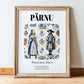 Pärnu, Estonia – Travel Wall Decor, in wooden frame leaning on the floor