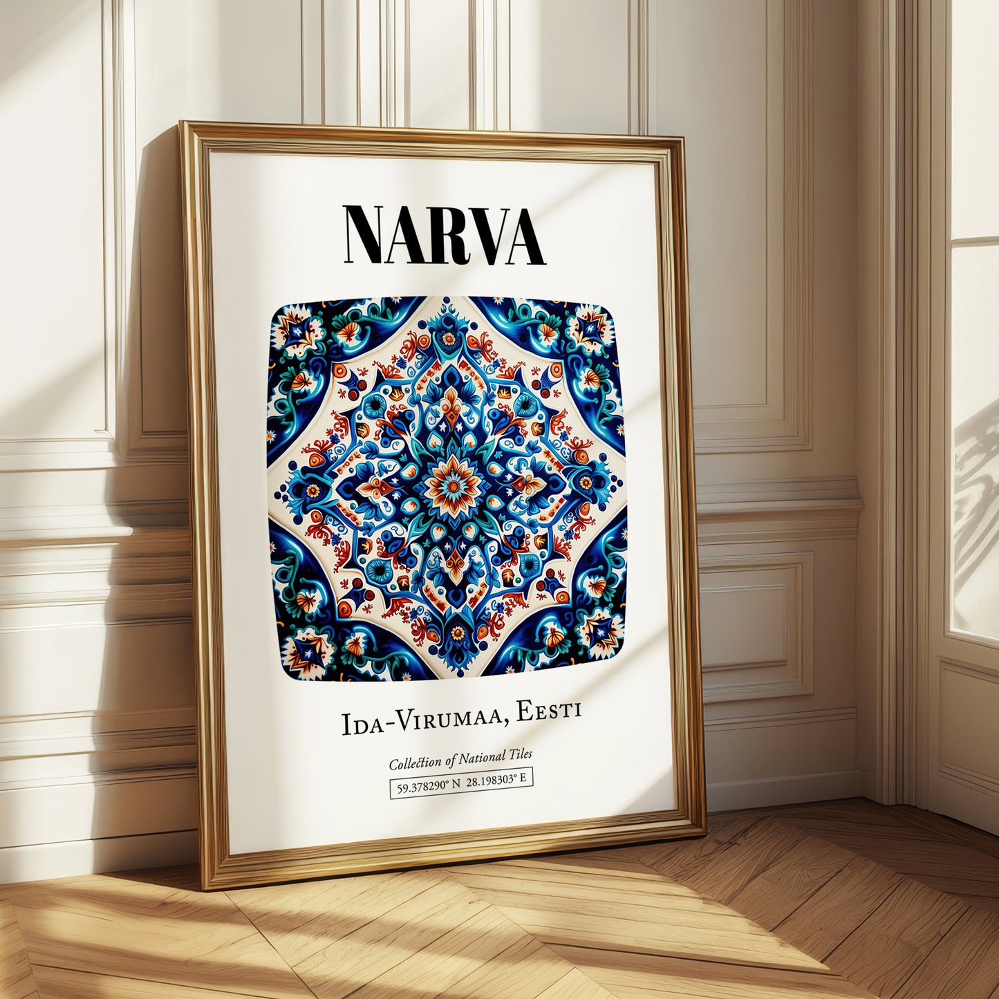 Narva, Estonia – Travel Wall Art, styled in a charming Paris street view