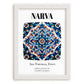 Narva, Estonia – Travel Wall Art, placed in minimal white frame