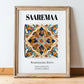 Kuressaare, Estonia – Tourist Destination Poster, in wooden frame leaning on the floor