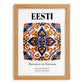 Eesti, Estonia – Travel Print, set in oak frame