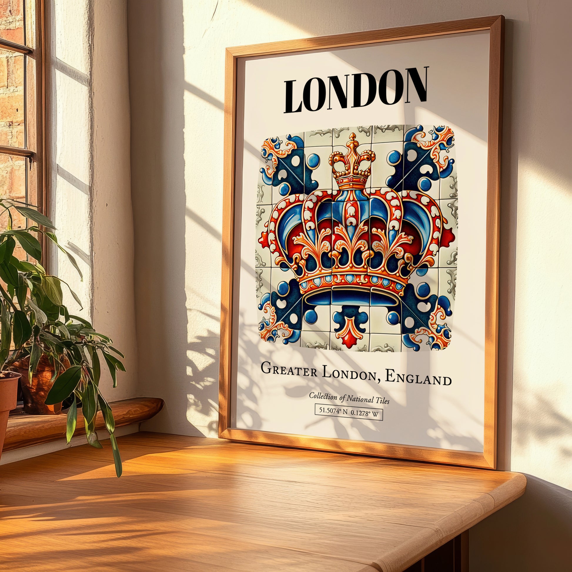 London, England – Travel Wall Decor, clean layout with no caption