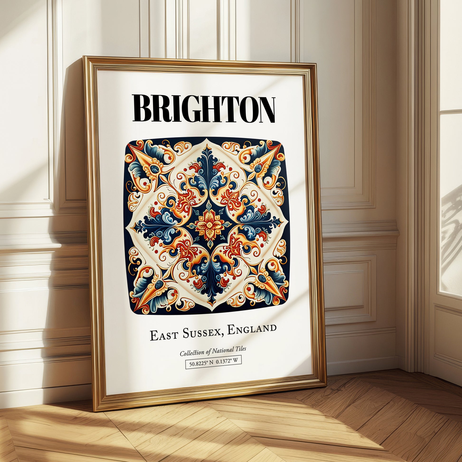 Brighton, England – Travel Wall Art, styled in a charming Paris street view
