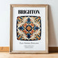 Brighton, England – Travel Wall Art, in wooden frame leaning on the floor