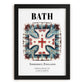 Bath, England – Travel Wall Decor, in sleek black frame