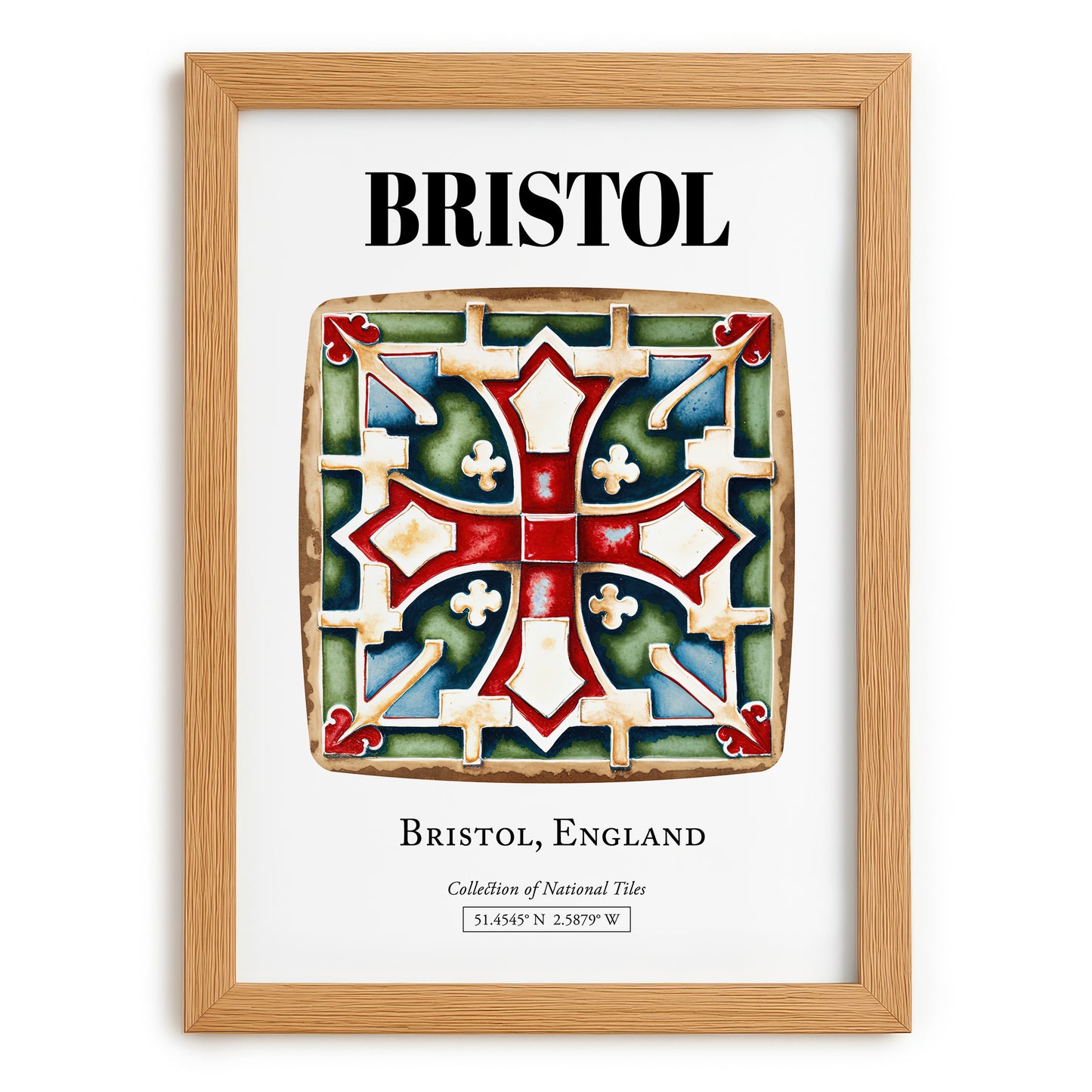 Bristol, England – Dream Destination Decor, set in oak frame