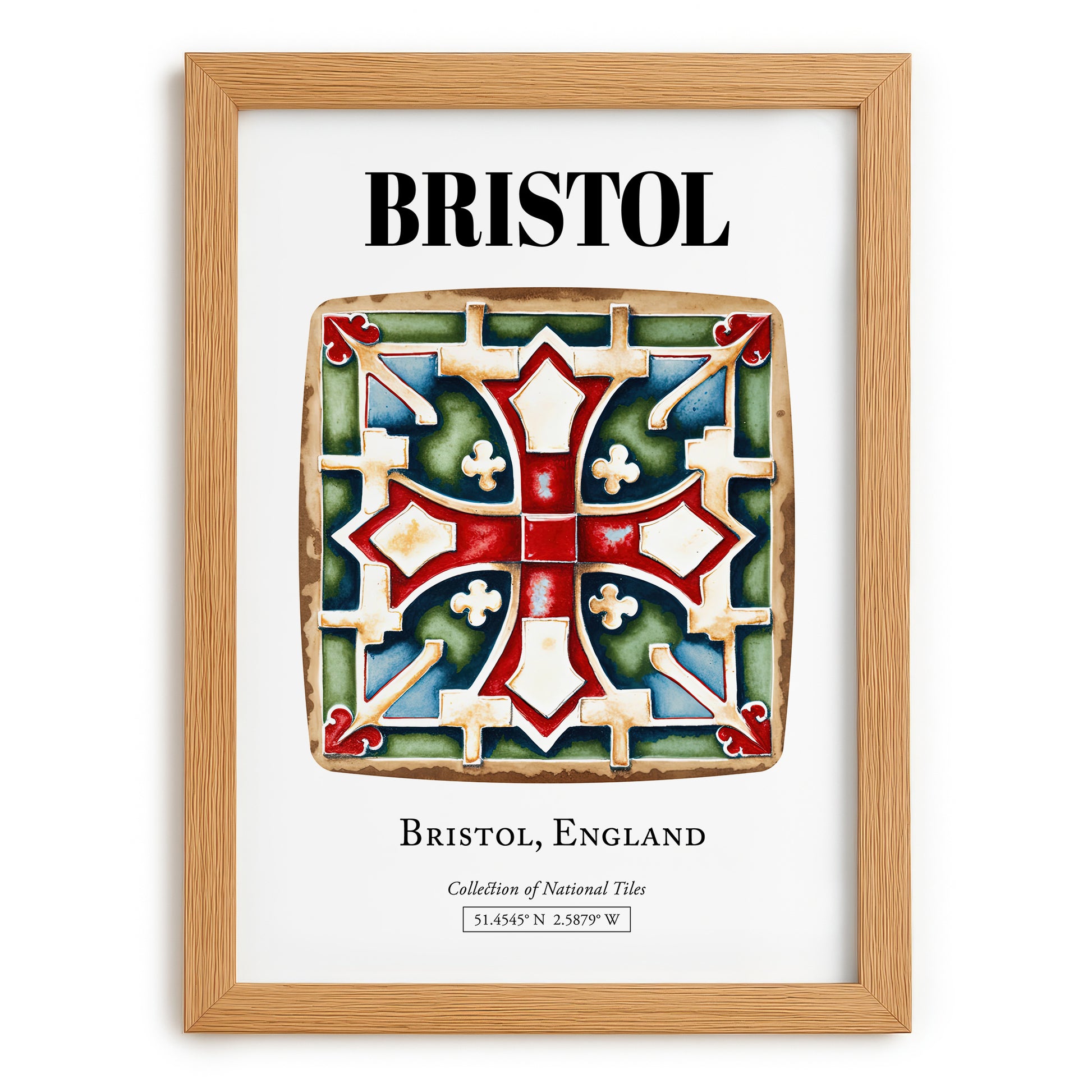 Bristol, England – Dream Destination Decor, set in oak frame