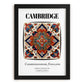 Cambridge, England – Travel Poster, in sleek black frame