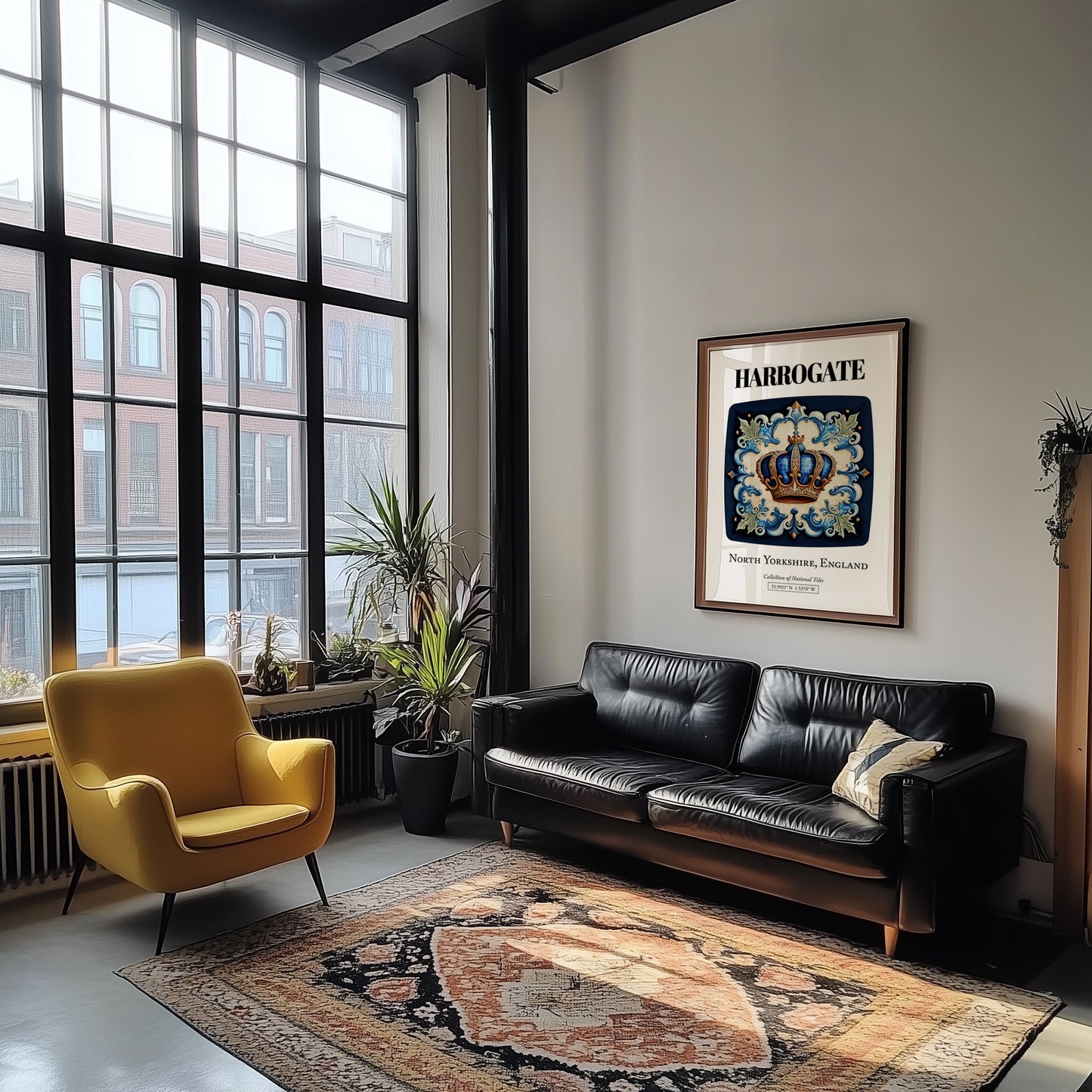 Harrogate, England – Travel Wall Decor, unframed on coastal sand