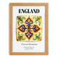 England, The United Kingdom – Tourist Destination Poster, set in oak frame
