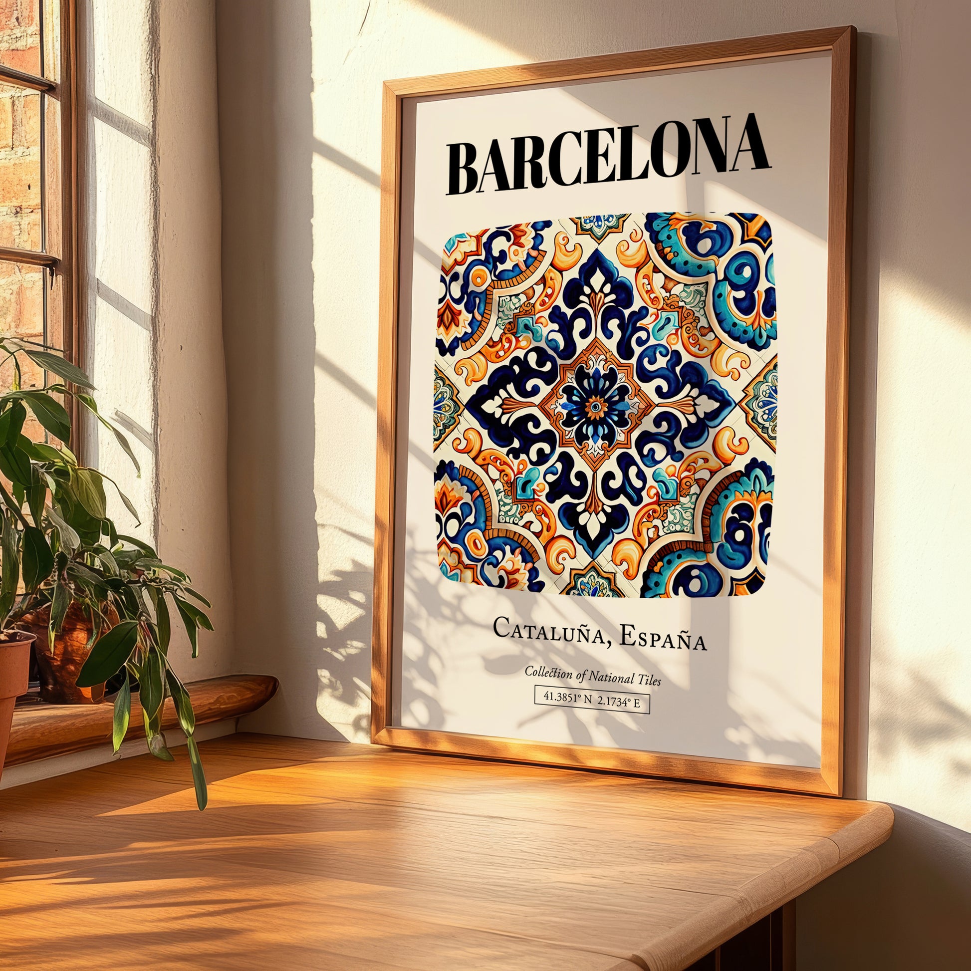Barcelona, Spain – Travel Print, clean layout with no caption