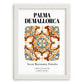 Palma De Mallorca, Spain – Travel Print, placed in minimal white frame