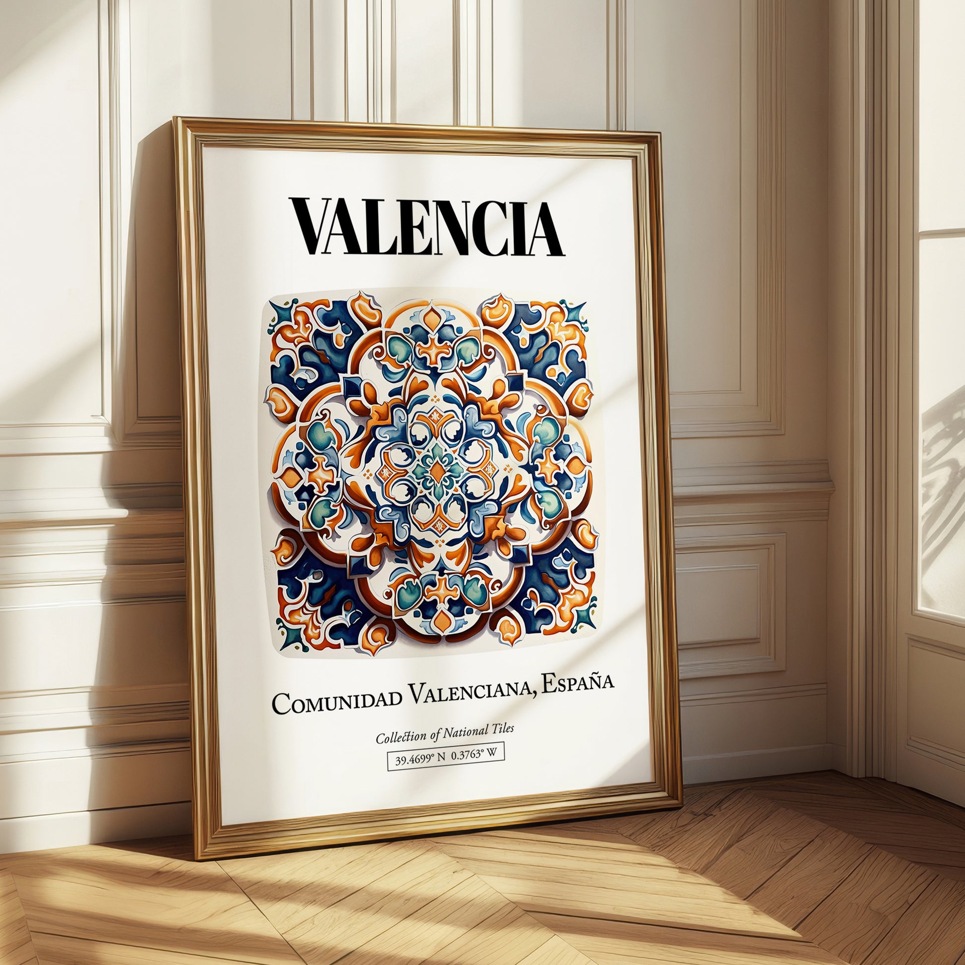 Valencia, Spain – Cityscape Wall Art, styled in a charming Paris street view