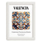 Valencia, Spain – Cityscape Wall Art, placed in minimal white frame