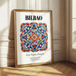 Bilbao, Spain – Travel Memories Wall Print, styled in a charming Paris street view