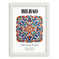Bilbao, Spain – Travel Memories Wall Print, placed in minimal white frame