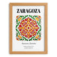Zaragoza, Spain – Travel Poster, set in oak frame