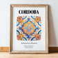 Cordoba, Spain – Country Culture Poster, in wooden frame leaning on the floor