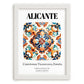 Alicante, Spain – Minimalist Travel Print, placed in minimal white frame
