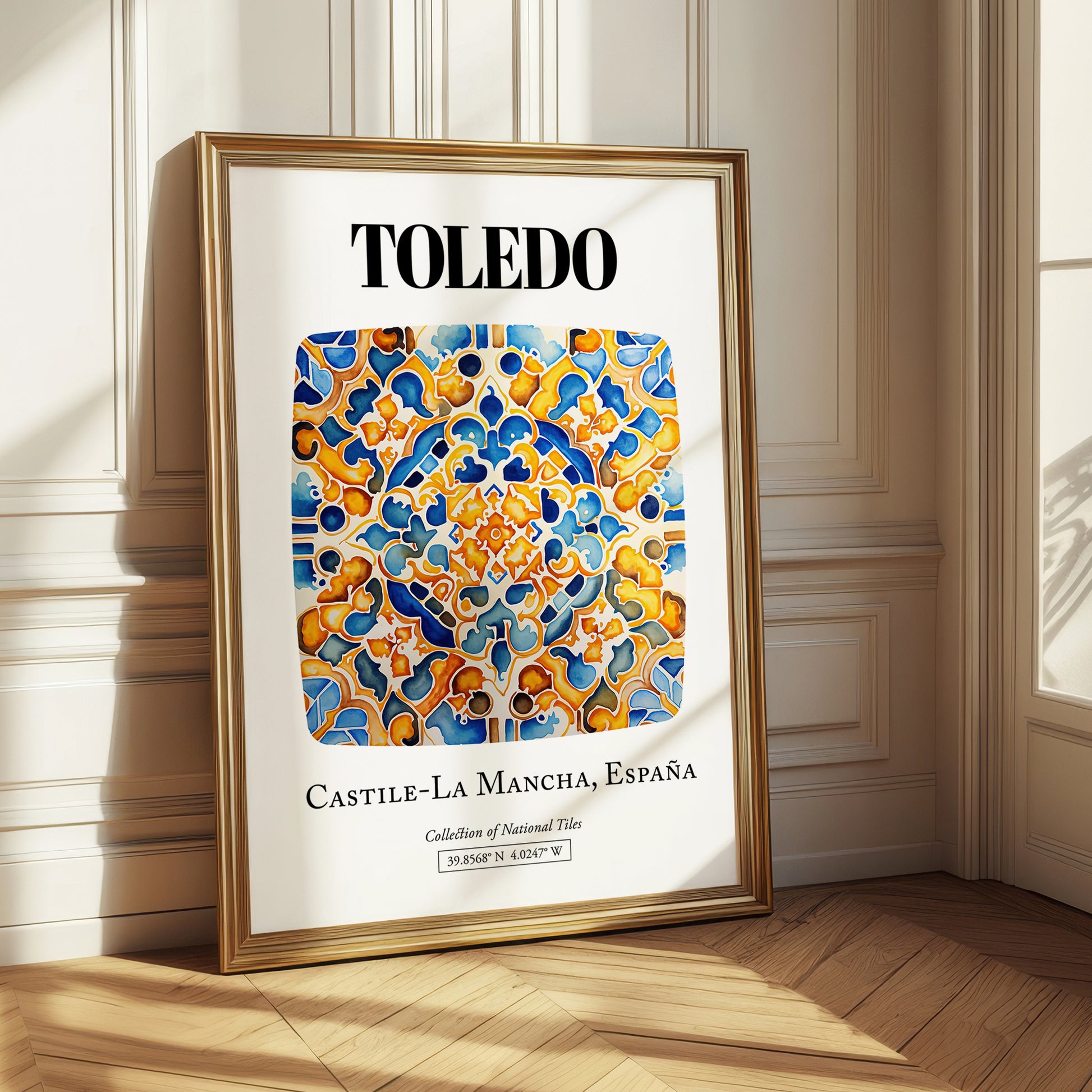Toledo, Spain – Travel Memories Wall Print, styled in a charming Paris street view