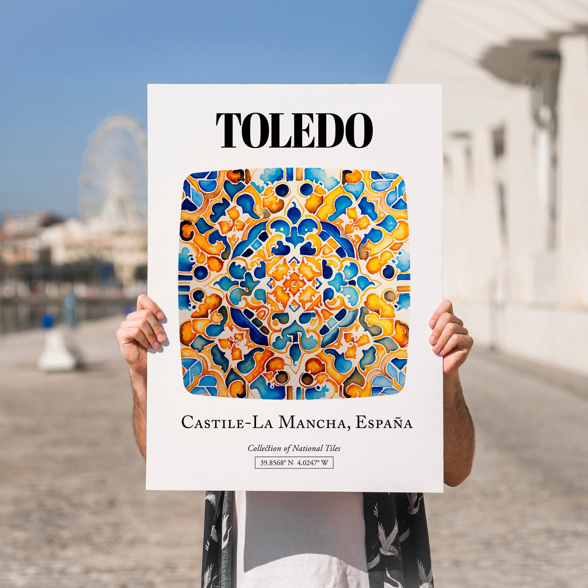 Toledo, Spain – Travel Memories Wall Print, no-text version framed in wood