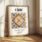 Cádiz, Spain – Travel Poster, styled in a charming Paris street view