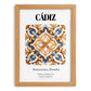 Cádiz, Spain – Travel Poster, set in oak frame