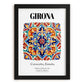 Girona, Spain – Travel Poster, in sleek black frame