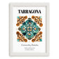 Tarragona, Spain – World Heritage Travel Poster, placed in minimal white frame