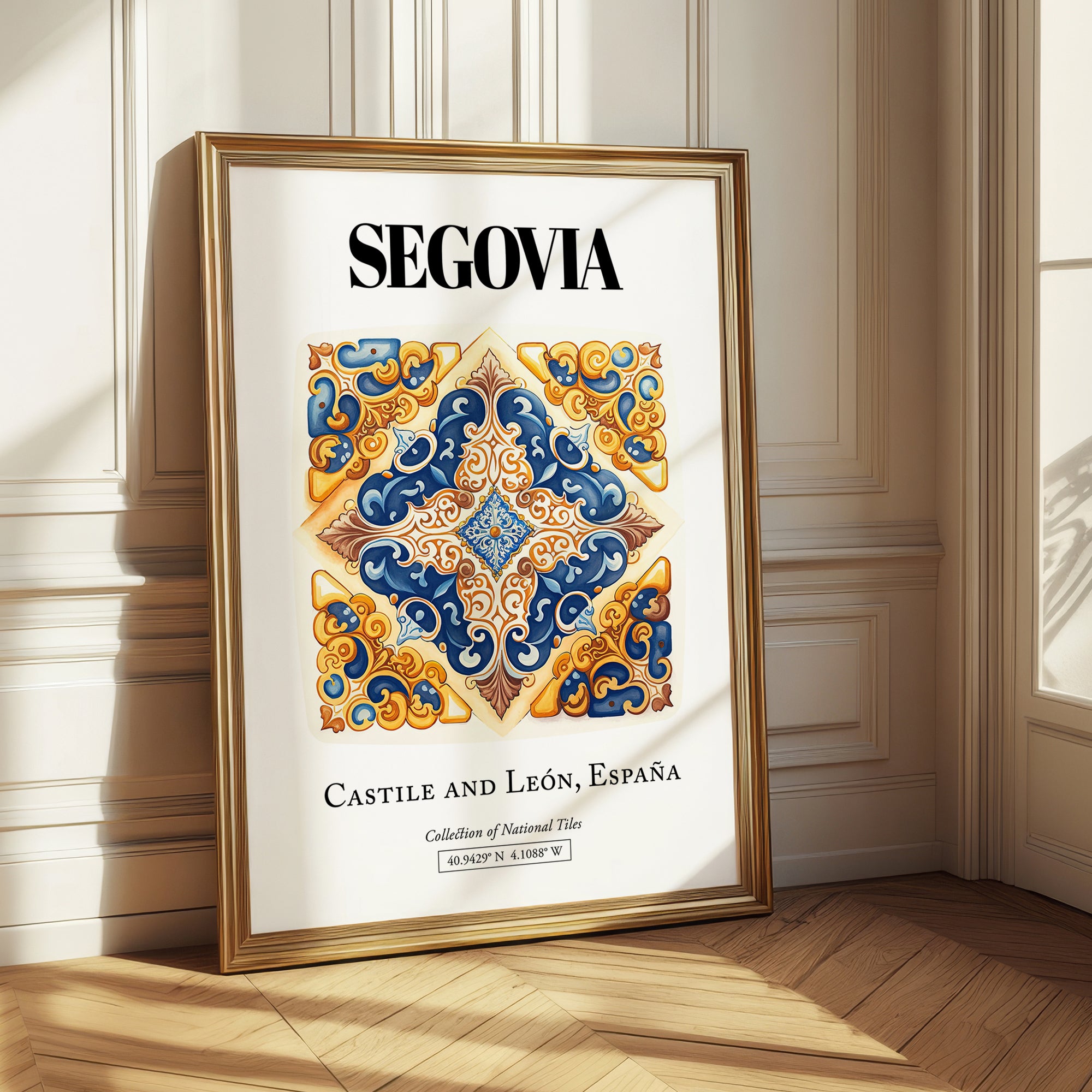 Segovia, Spain – Architectural Travel Art, styled in a charming Paris street view